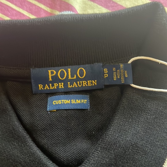 Polo Ralph Lauren Slim Fit Polo T Shirt - Black - Picture 2 of 12